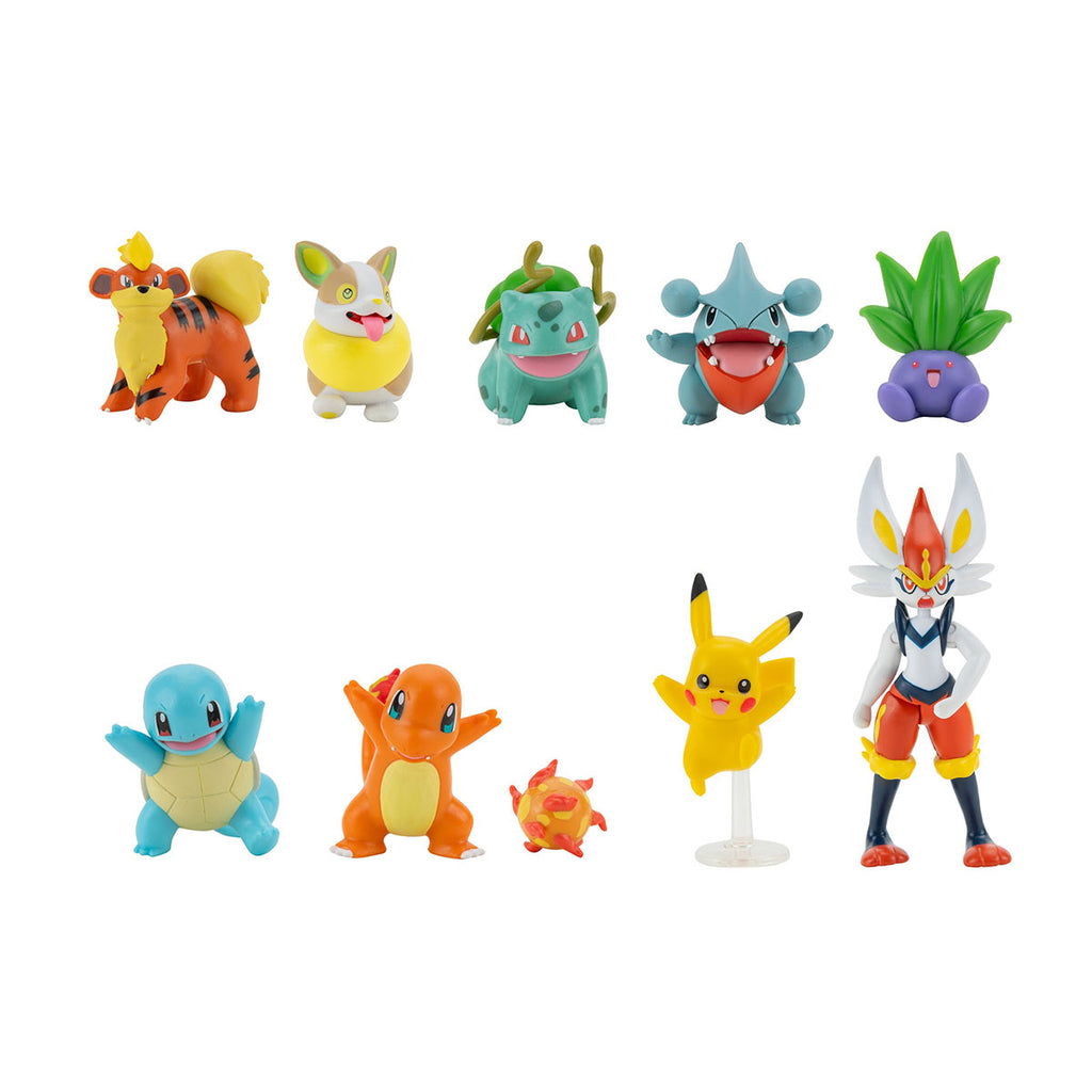 Jazwares Figuras pokemon multipack 10