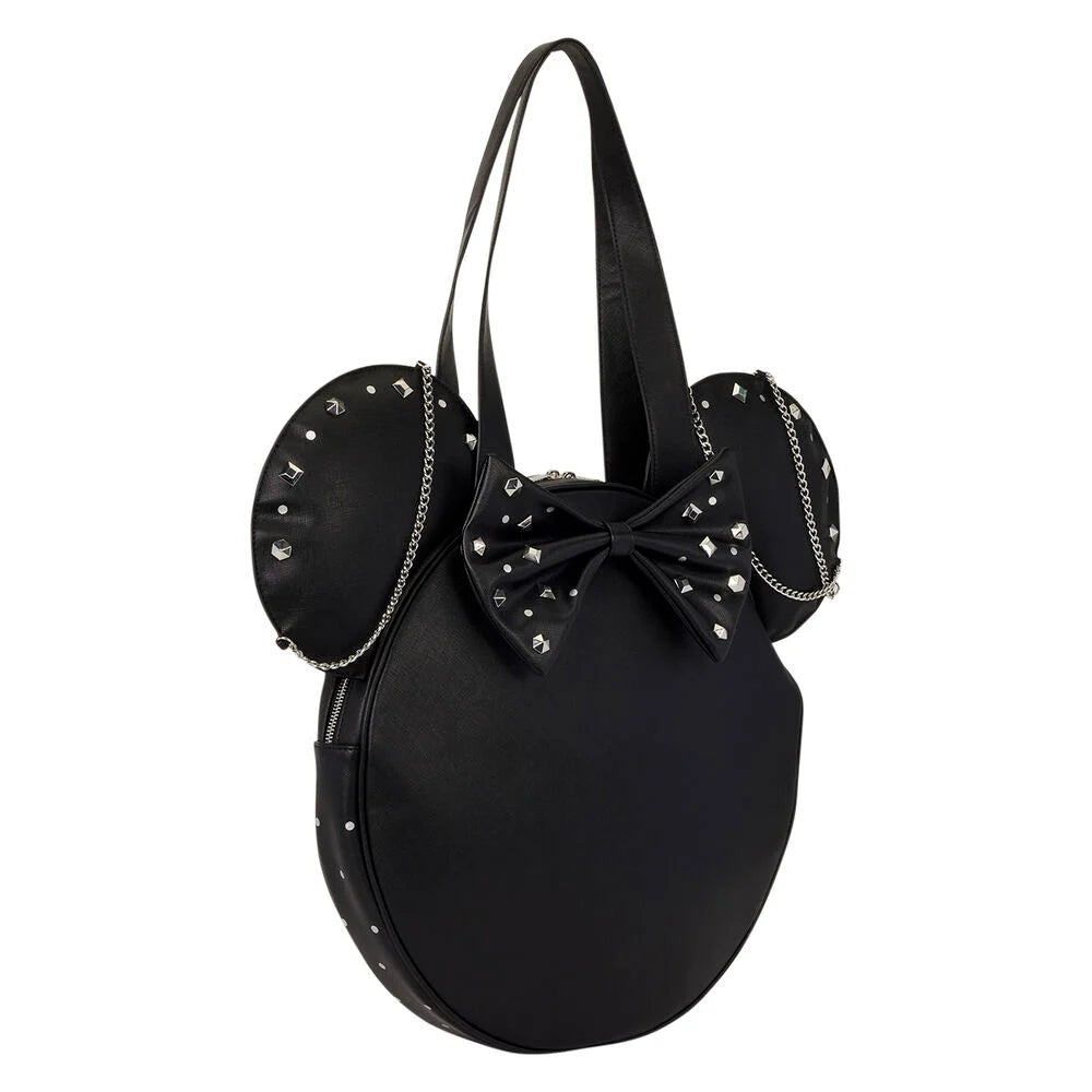 Bolso tote bag Studs & Chains Minnie Disney Loungefly (imagen 2 de 6)