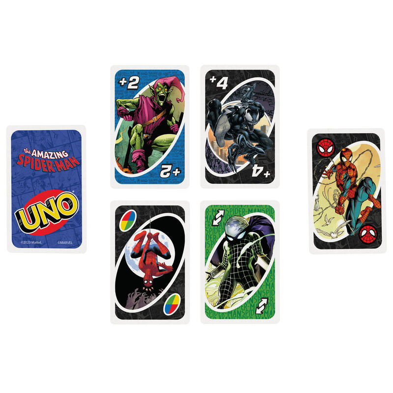 Marvel Juego Cartas UNO Spiderman Mattel