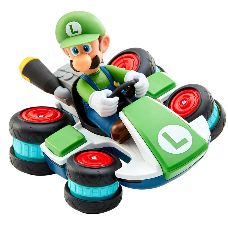Jakks Pacific Coche Mini RC Racer Luigi Mario Kart Nintendo radio control (imagen 4 de 7)