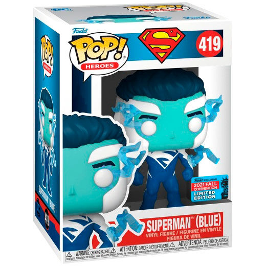 Funko Figura POP DC Comics Superman Blue Exclusive (imagen 2 de 3)