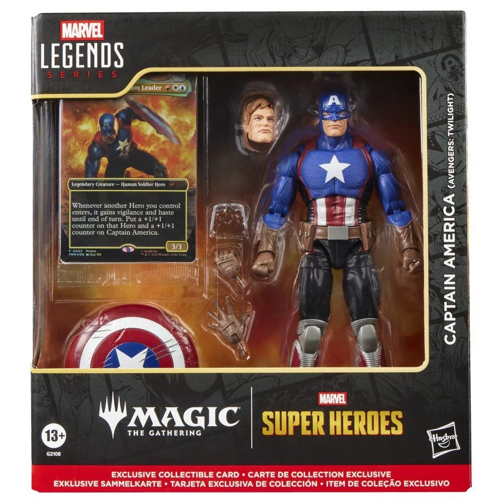 Hasbro Figura Capitan America Avengers Twilight Magic The Gathering Marvel Legends Series 15cm