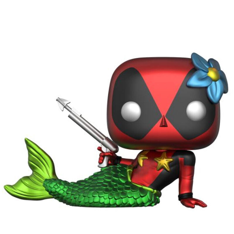 Funko Set figura POP & Tee Marvel Deadpool Mermaid Exclusive (imagen 3 de 5)