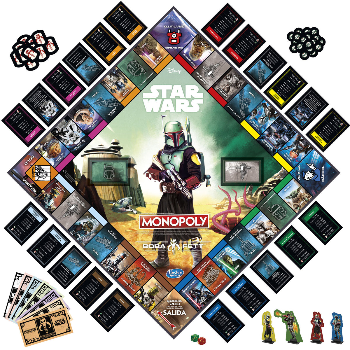 Hasbro Juego Monopoly Boba Fett Star Wars español (imagen 3 de 7)
