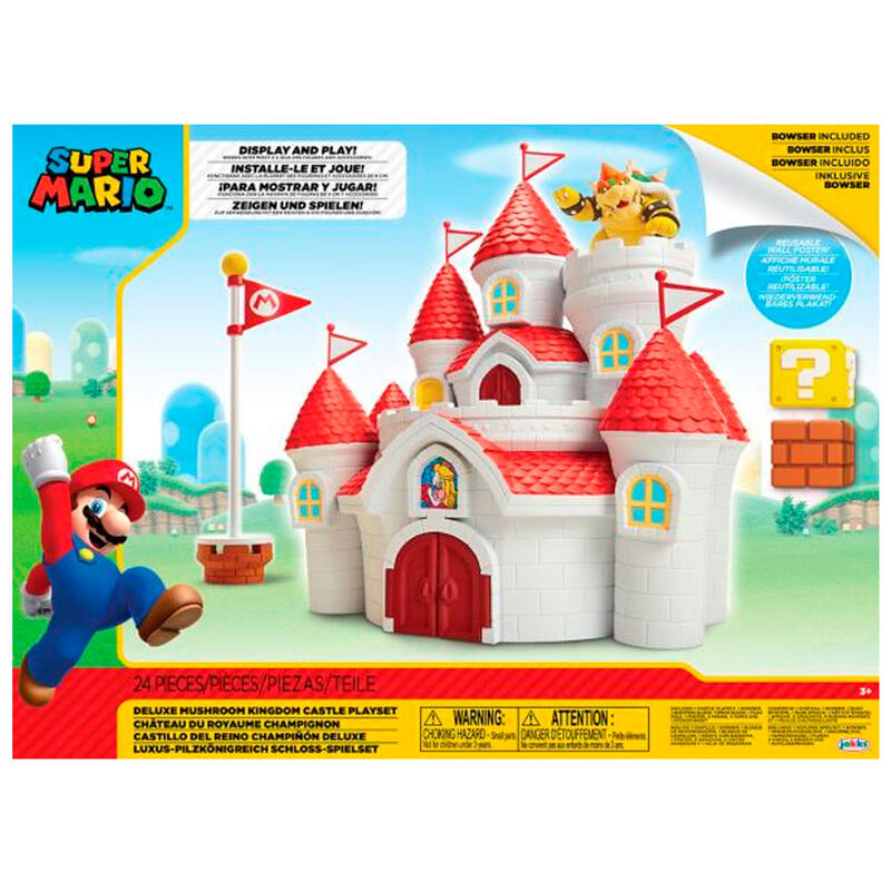 Jakks Pacific Playset Mushroom Kingdom Castle Mario Bros Nintendo (imagen 2 de 7)