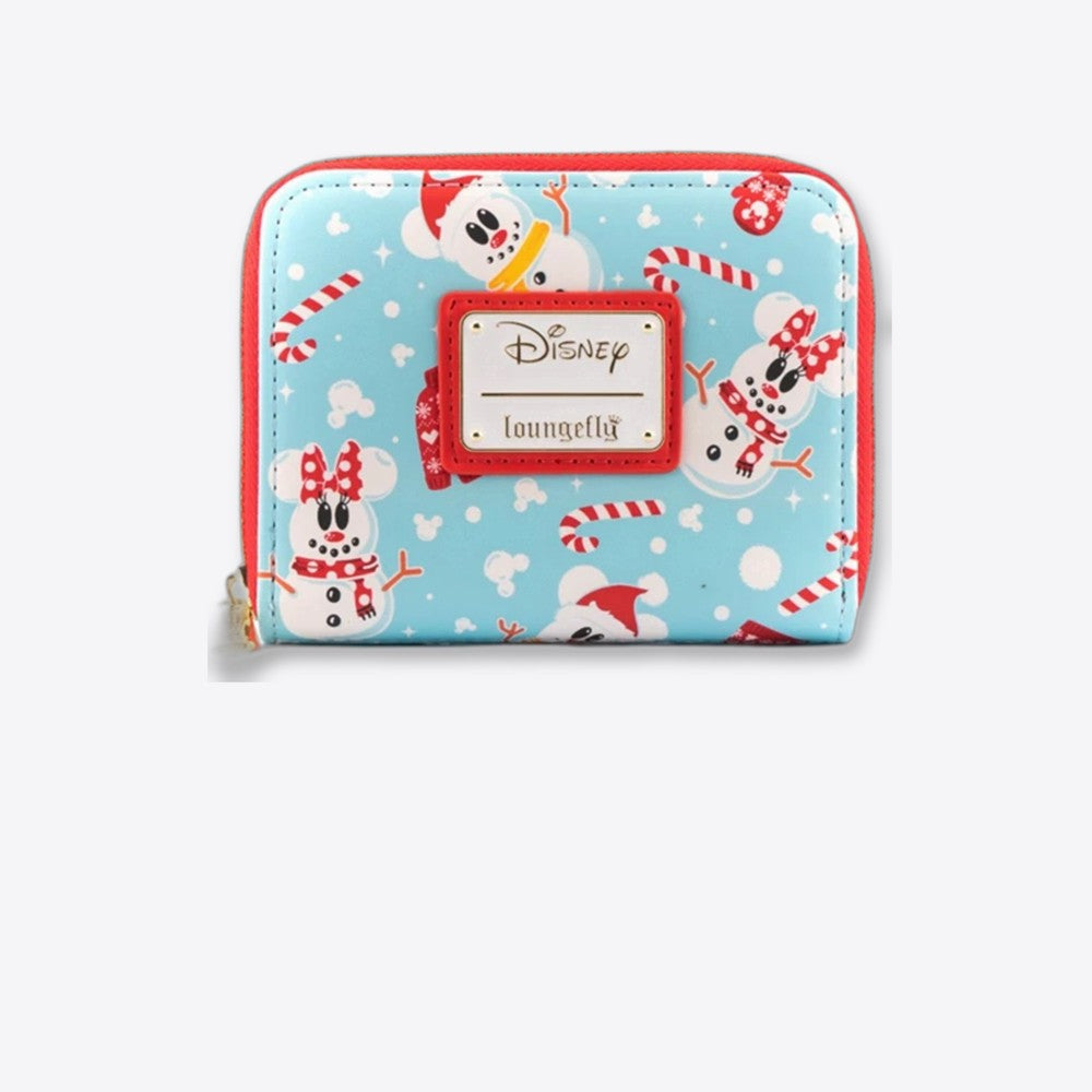 Monedero loungefly disney minnie y mickie muñecos de nieve aop (imagen 6 de 6)