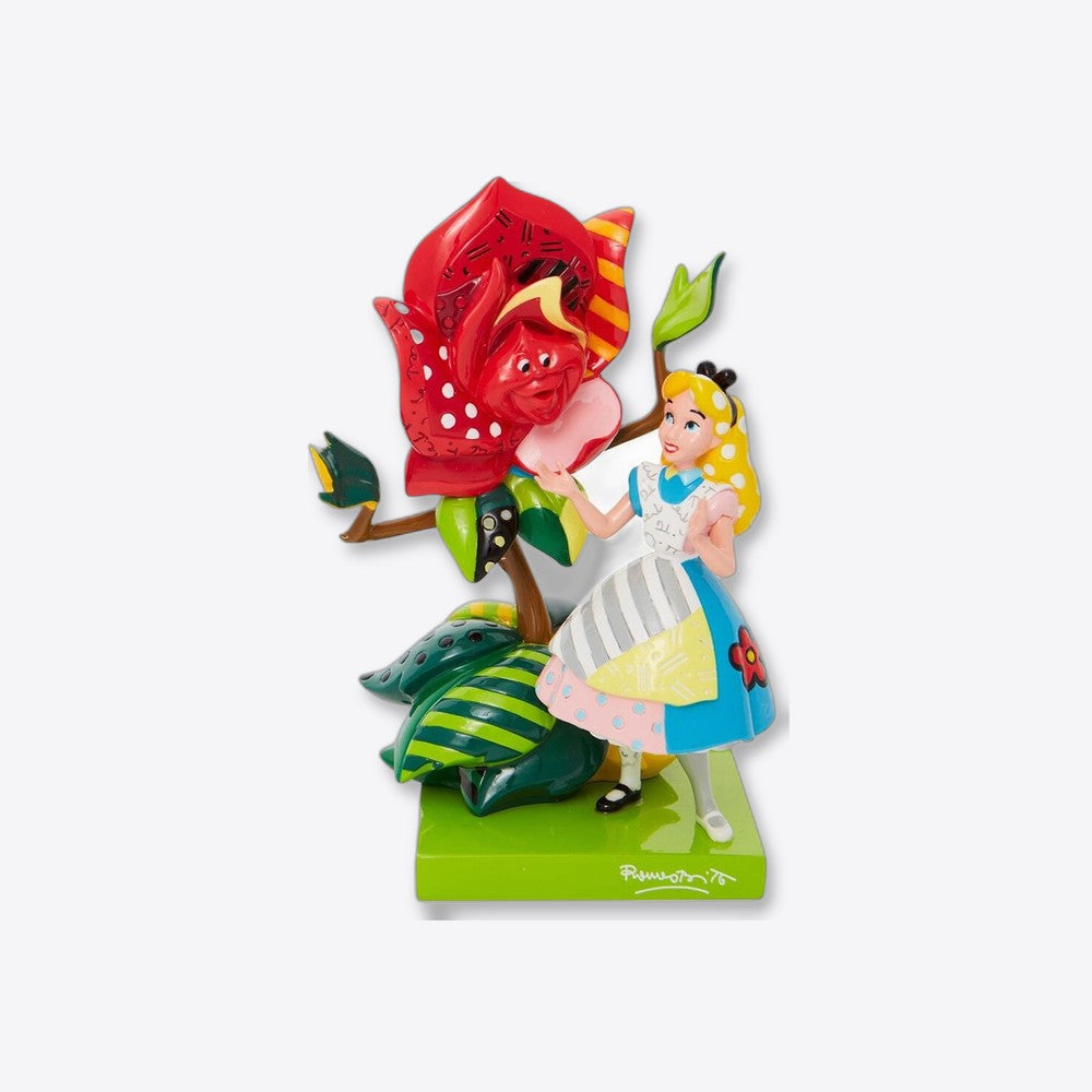 Figura enesco disney alicia en el pais de las maravillas alicia hablando con la rosa (imagen 2 de 6)