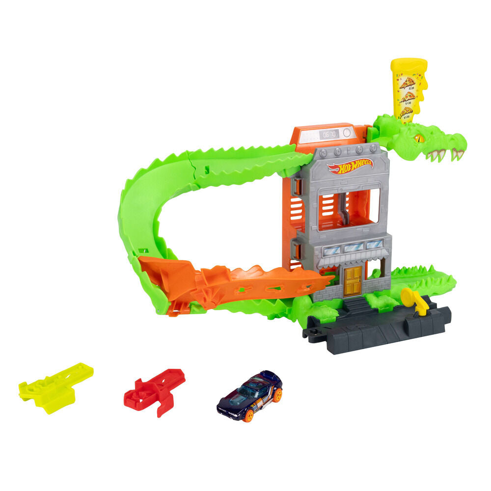 Mattel Pista coches Ataque de Cocodrilo Hot Wheels City (imagen 5 de 6)
