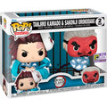 Funko Blister 2 figuras POP Demon Slayer Kimetsu no Yaiba Tanjiro Kamado & Sakonji Urokodaki