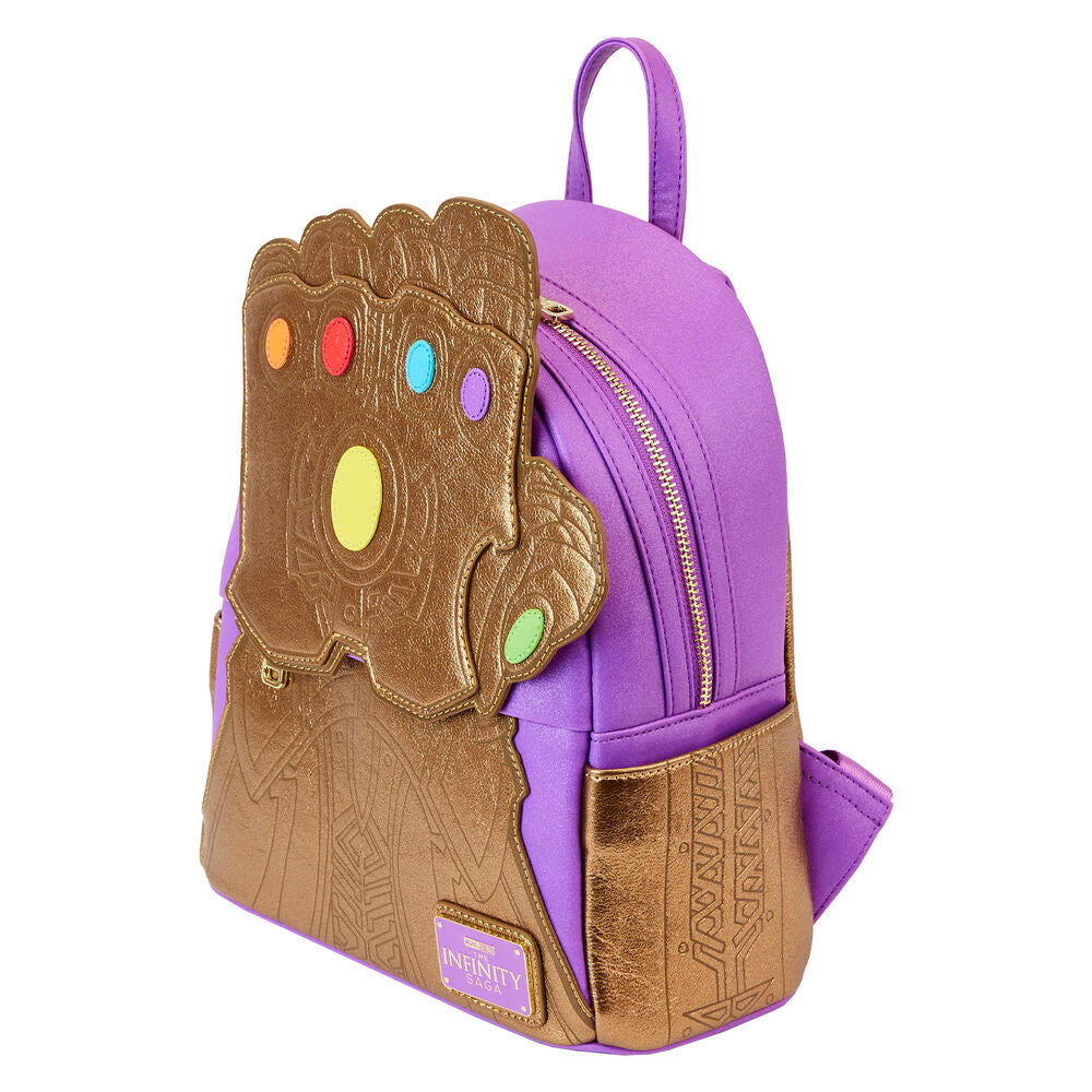 Mochila Guantelete Thanos Marvel Loungefly 26cm (imagen 2 de 5)