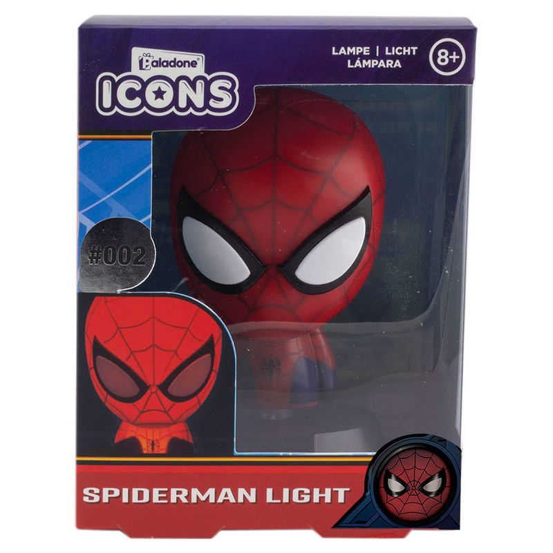Spider-Man Marvel Lámpara Icons Logo Iluminación Coleccionable
