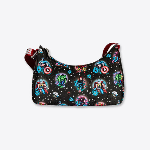 Bolso loungefly funko marvel avengers tattoo shoulder bag (imagen 2 de 6)