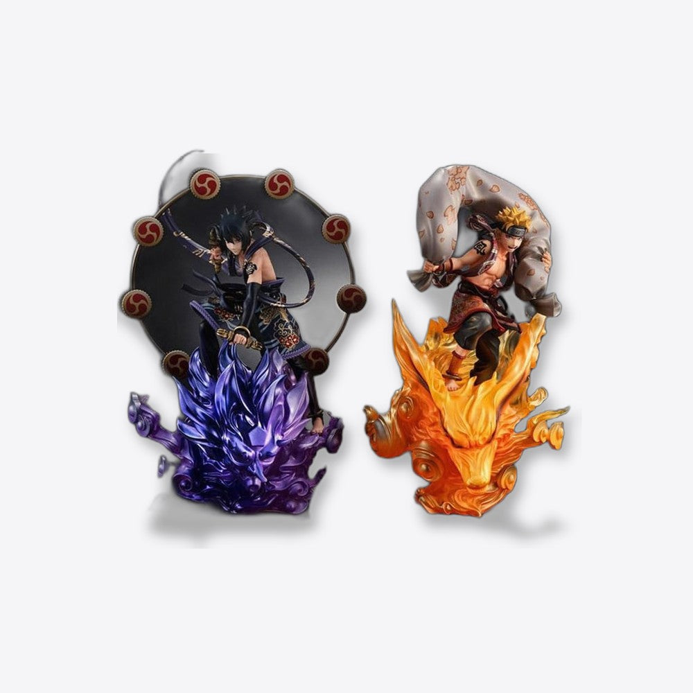 Pack 2 figuras megahouse naruto shippuden naruto dios del viento + sasuke dios del trueno (imagen 2 de 6)