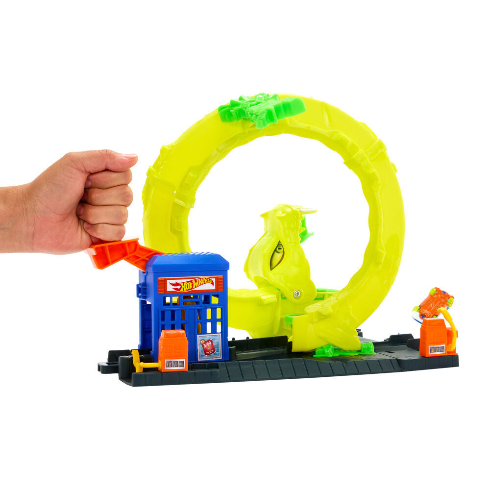 Hot Wheels City Pista Ataque Espiral de Serpiente