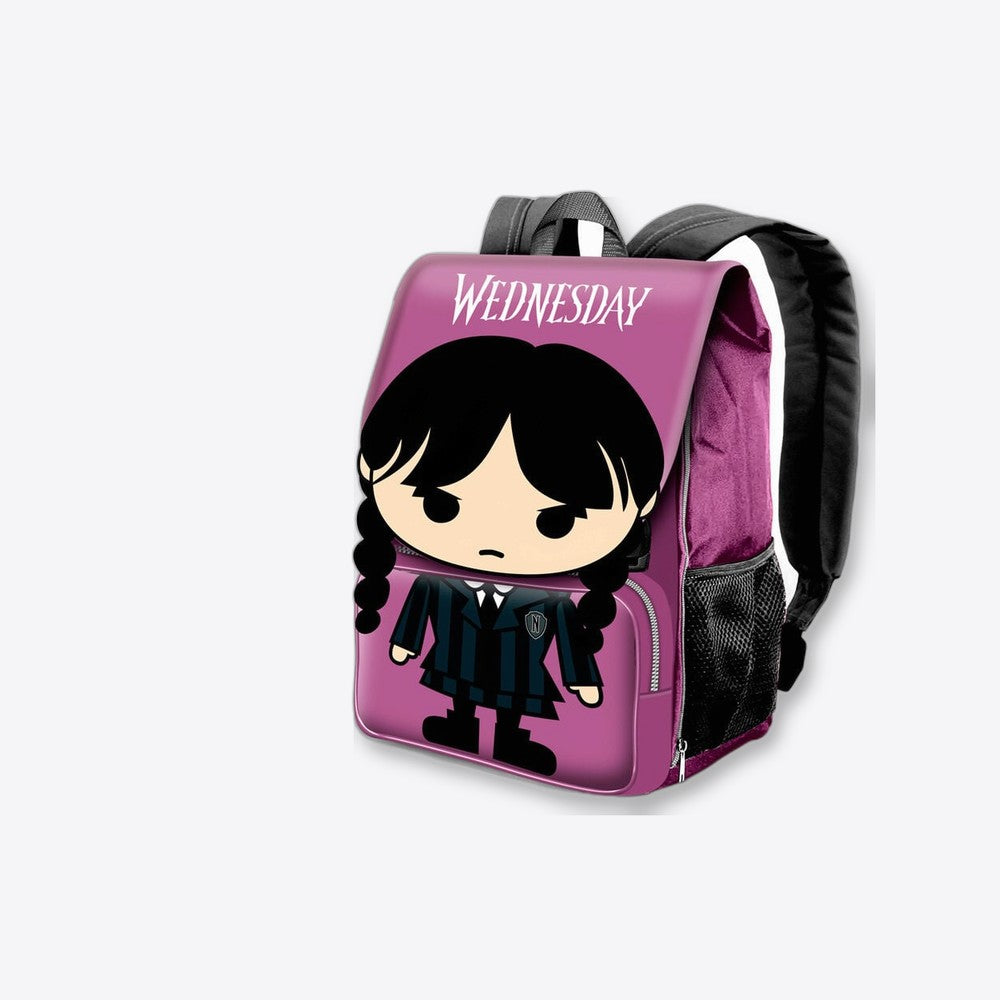 Karactermania Mochila solapa Chibi Miercoles 45cm (imagen 4 de 6)
