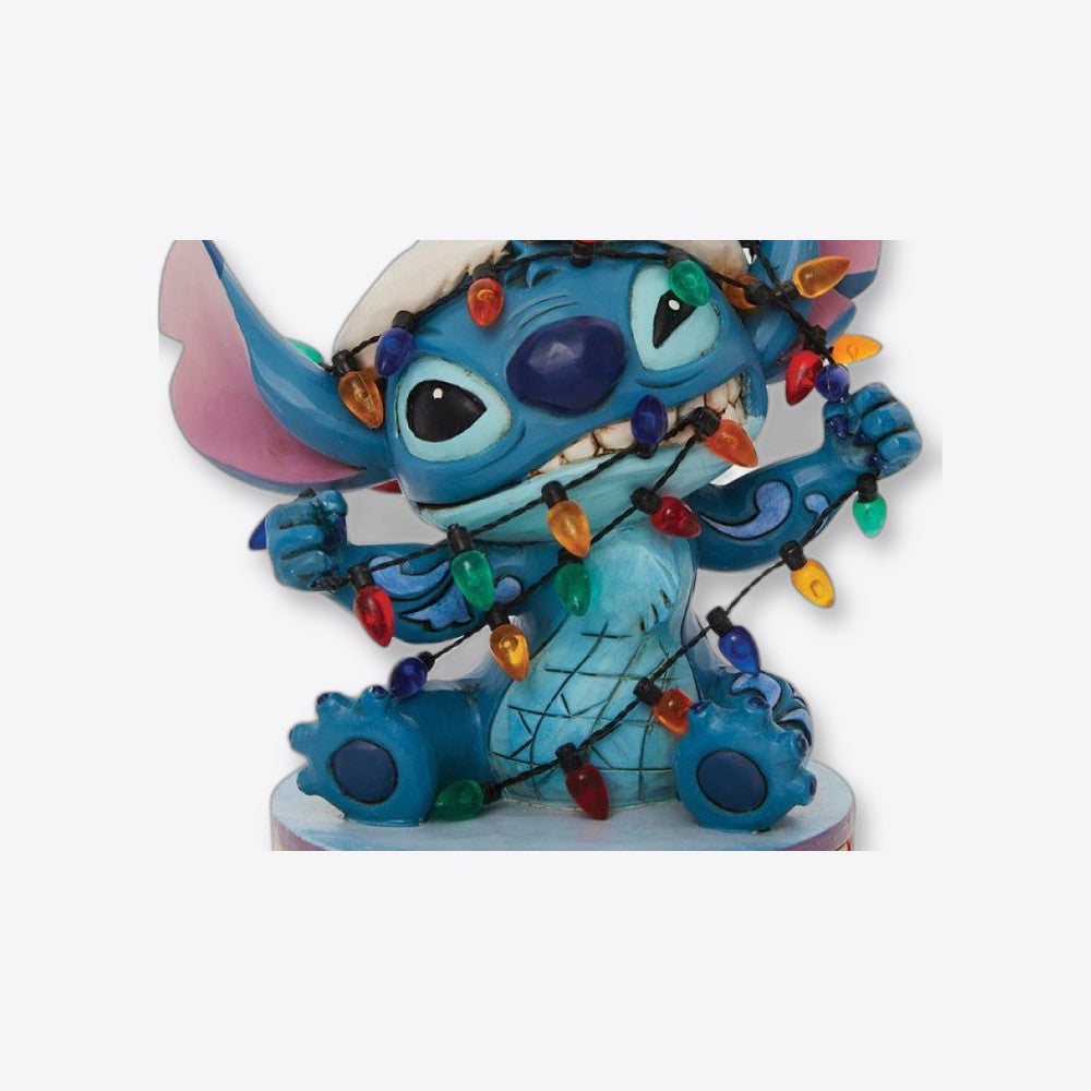 Figura enesco disney stitch envuelto en luces de navidad (imagen 5 de 6)