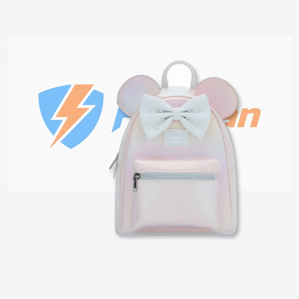 Lf | Lounfefly Mochila Pink Pearl Minnie Mouse Disney Loungefly 26cm (imagen 4 de 6)