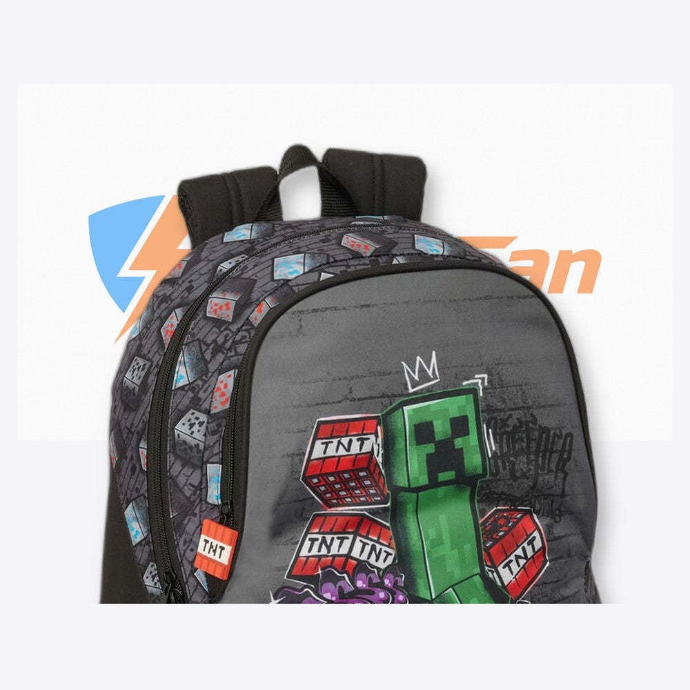 Safta Mochila Graffiti Minecraft 44cm adaptable (imagen 5 de 6)