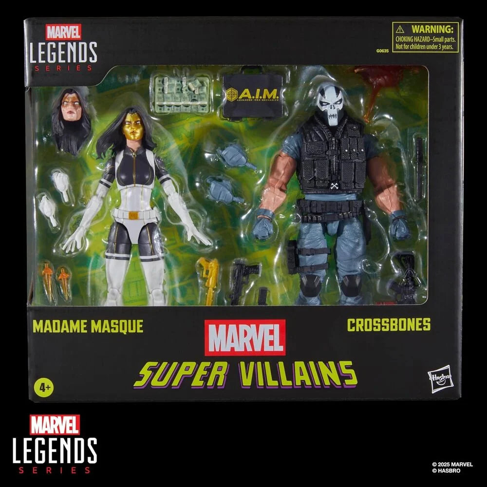Blister 2 figuras Madame Masque & Crossbones Super Villains Marvel Legends Series - Hasbro | Coleccionismo