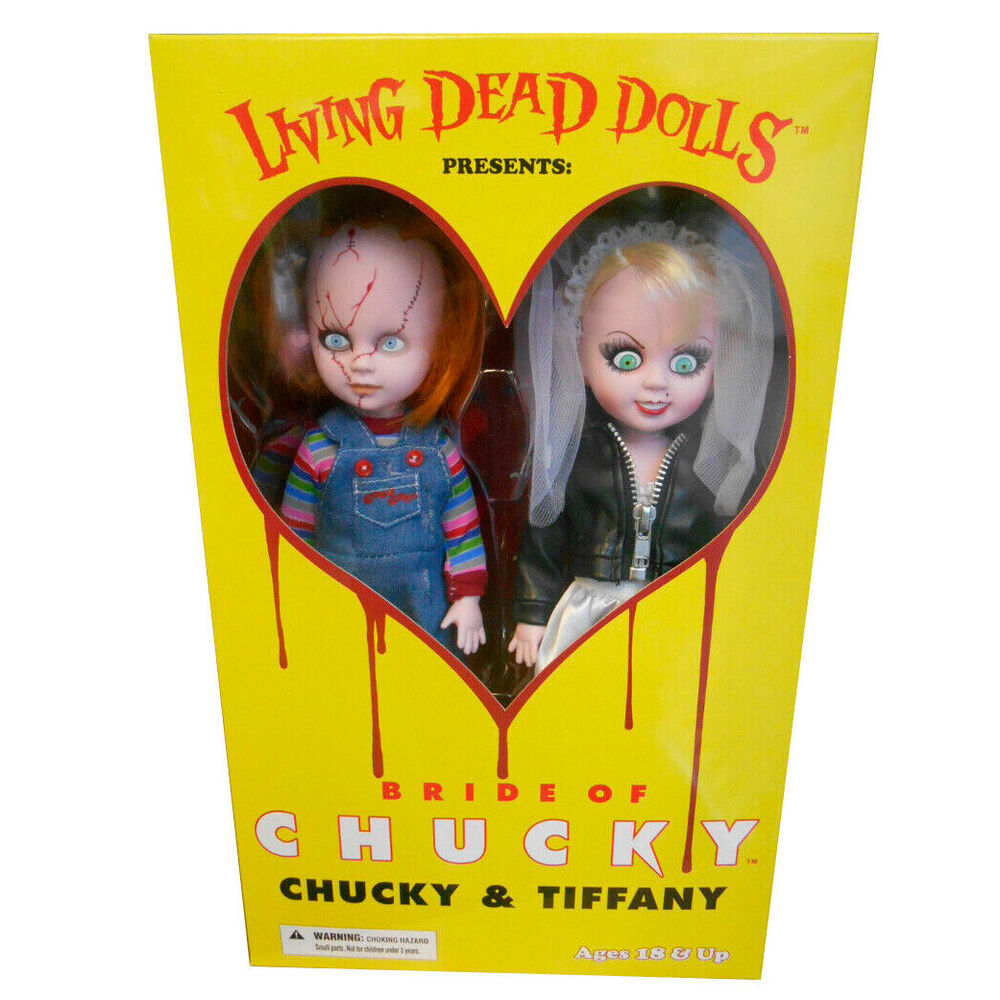 Mezco Toyz Set 2 muñecos Chucky and Tifanny Living Dead Dolls 25cm (imagen 2 de 9)