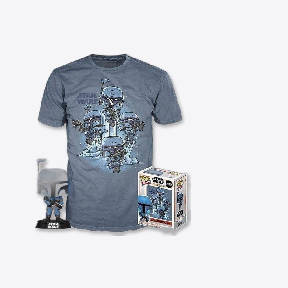 Funko Set figura POP & Tee Star Wars Mandalorian L (imagen 6 de 6)