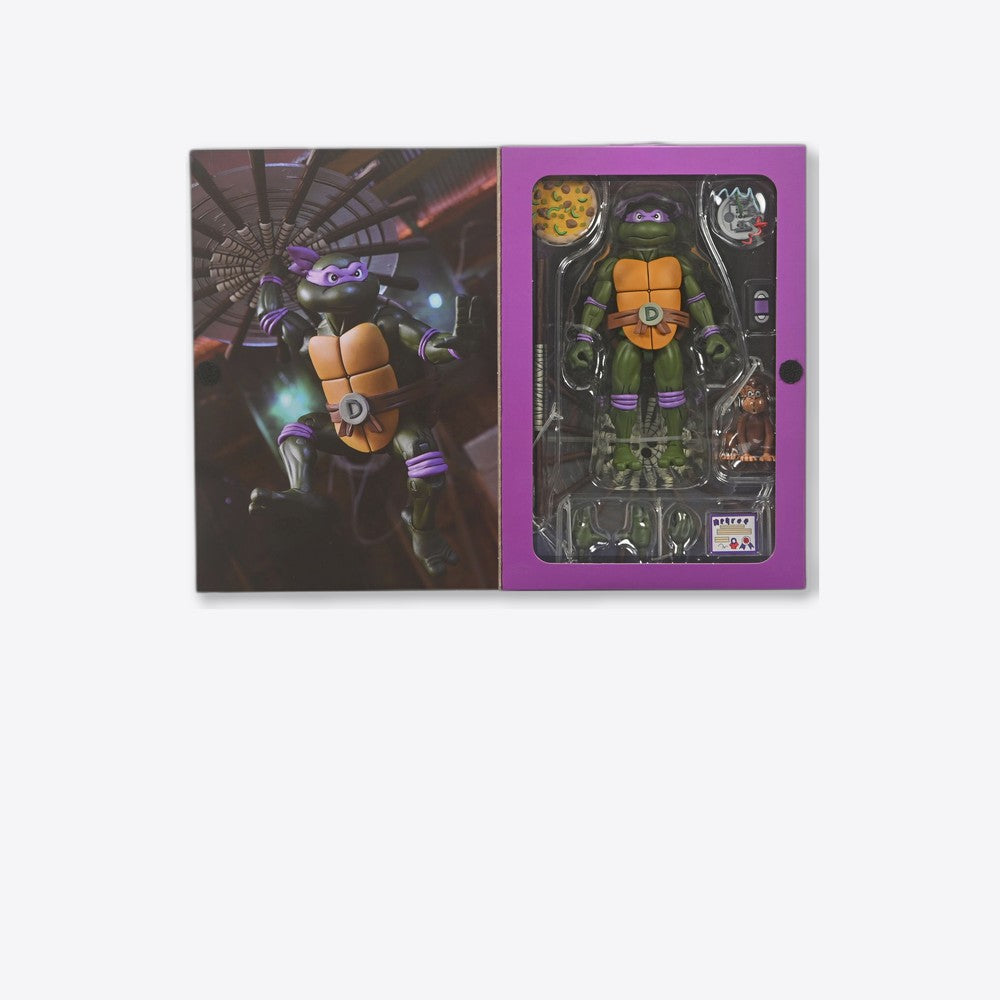 Figura neca teenage mutant ninja turtles cartoon ultimate donatello vhs scale action 18cm (imagen 6 de 6)