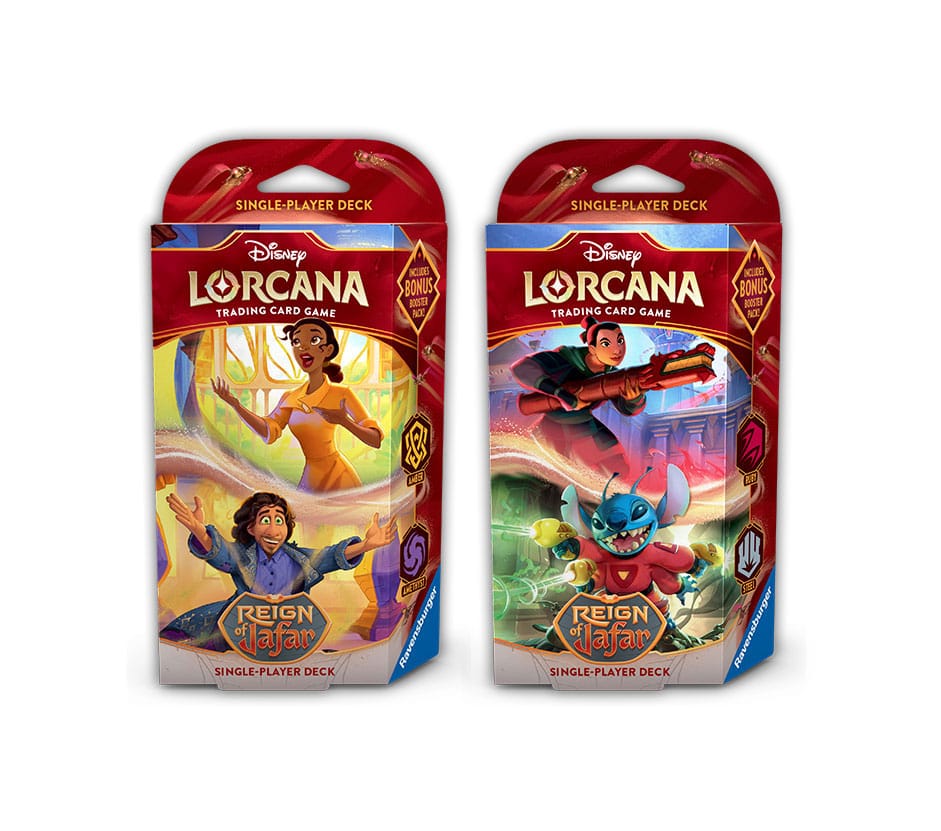 Ravensburger Lorcana tcg -  mazos de inicio disney reinado de jafar 8 unidades inglés