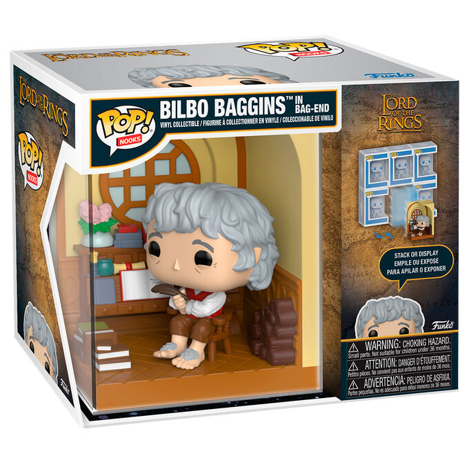 Figura POP Nooks El Señor de los Anillos Bilbo Baggins in Bag-End | Funko