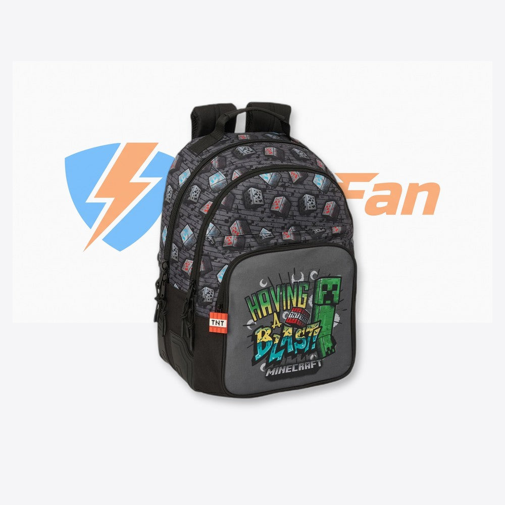 Safta Mochila Graffiti Minecraft 42cm adaptable (imagen 4 de 6)