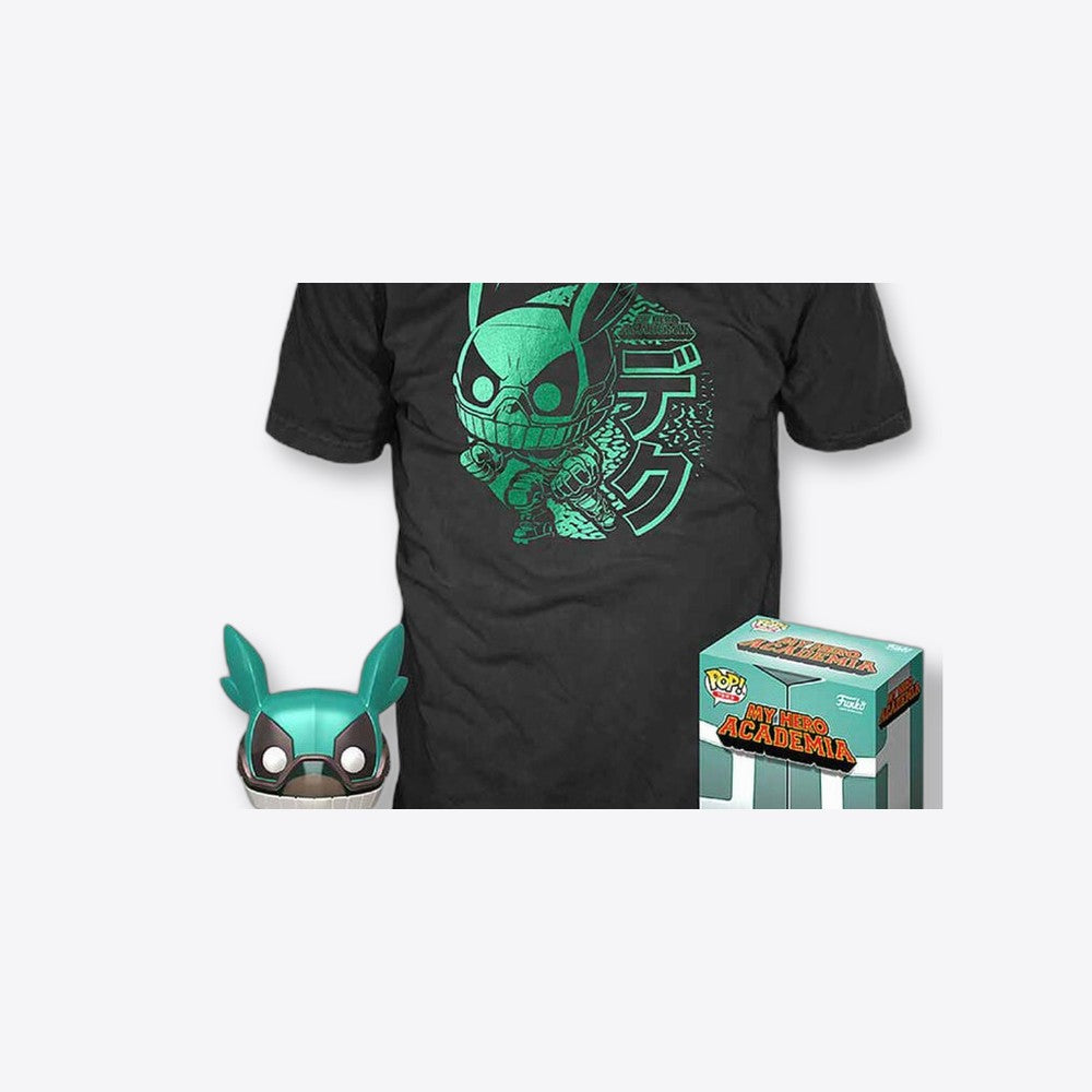 Funko Set figura POP & Tee My Hero Academia Deku with Helmet (imagen 5 de 6)