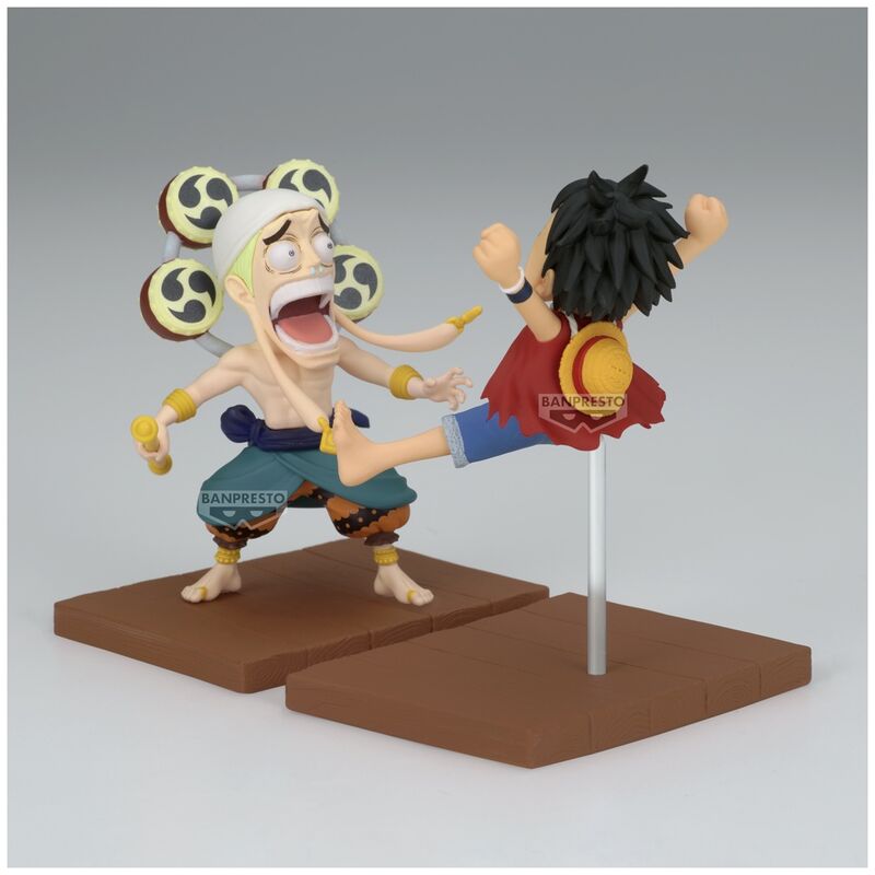 One Piece Set Figuras Luffy & Enel World Collectable 7cm Banpresto