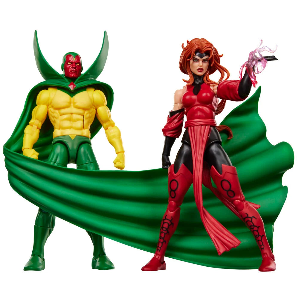 Hasbro Blister 2 figuras Vision y Scarlet With Avengers Earts Mightiest Heroes Marvel Legends Series 15cm (imagen 3 de 10)