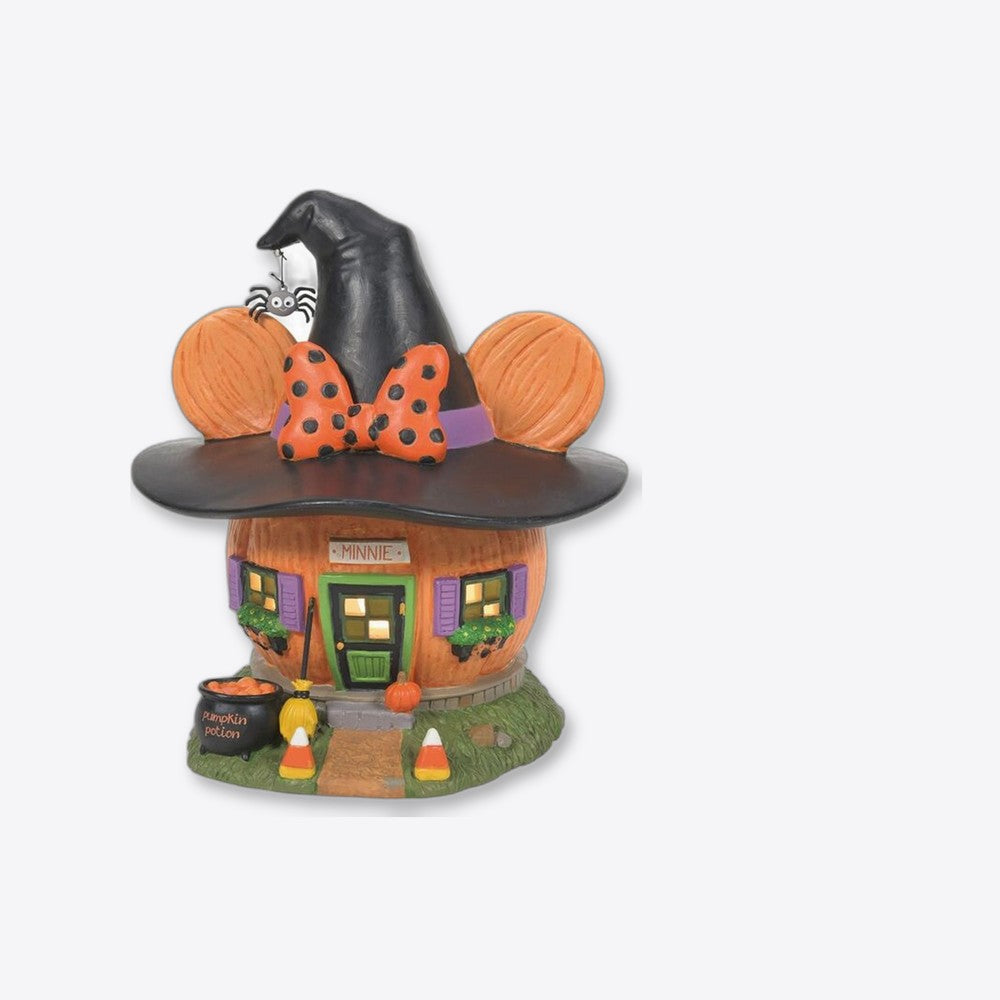 Figura decorativa enesco disney mickey & minnie minnie casa calabaza (imagen 6 de 6)