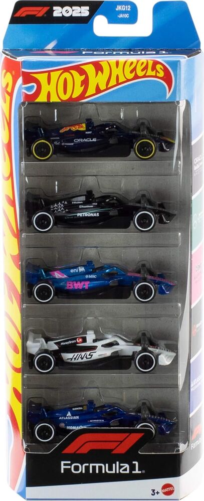 Hot Wheels Blister 5 Coches F1 Racing