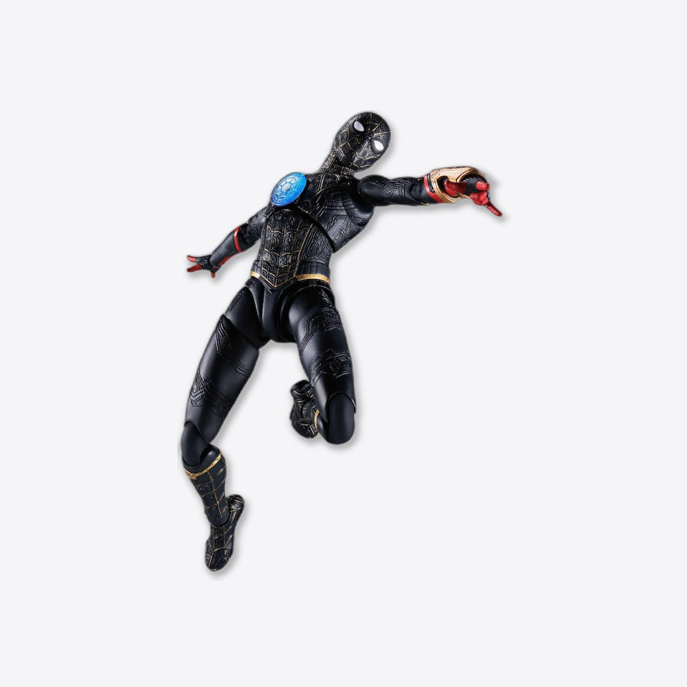 Figura tamashii nations marvel spider - man no way home spider - man traje negro & dorado sh figuarts (imagen 2 de 6)