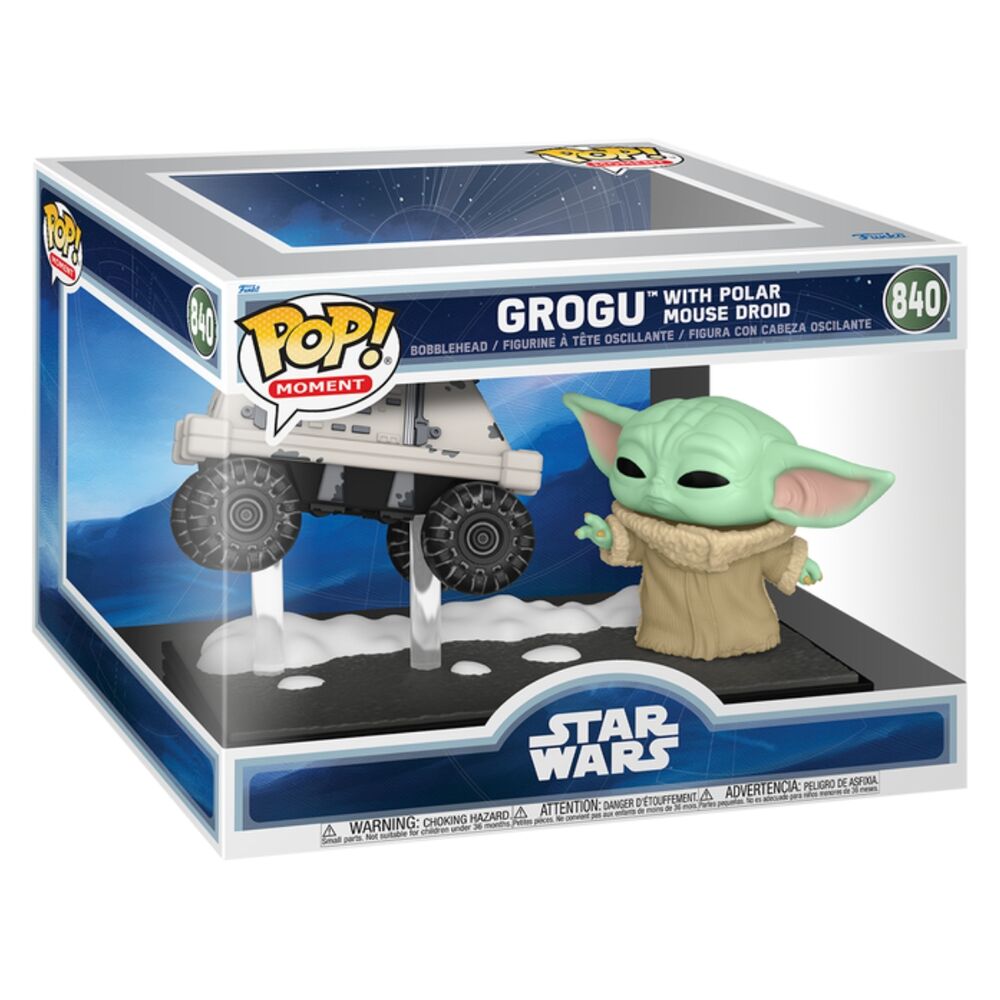 Star Wars Figura POP Moments Grogu con Droid Mandalorian Funko