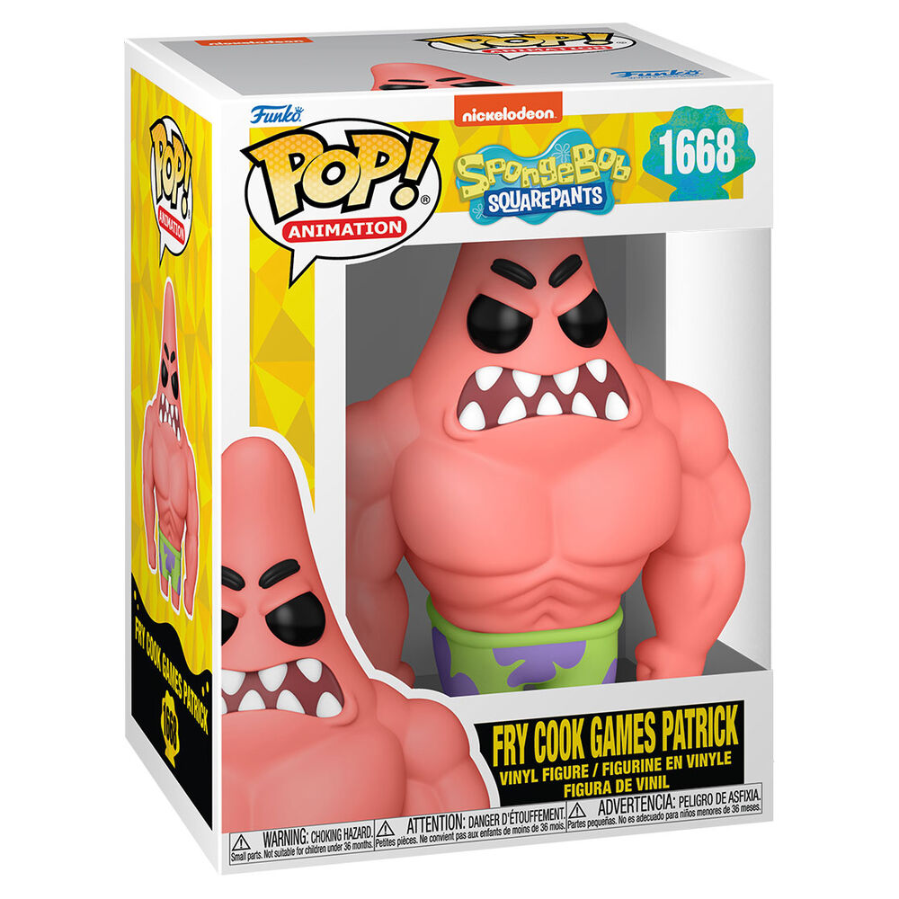Bob Esponja Figura POP! Fry Cook Game Patrick Funko