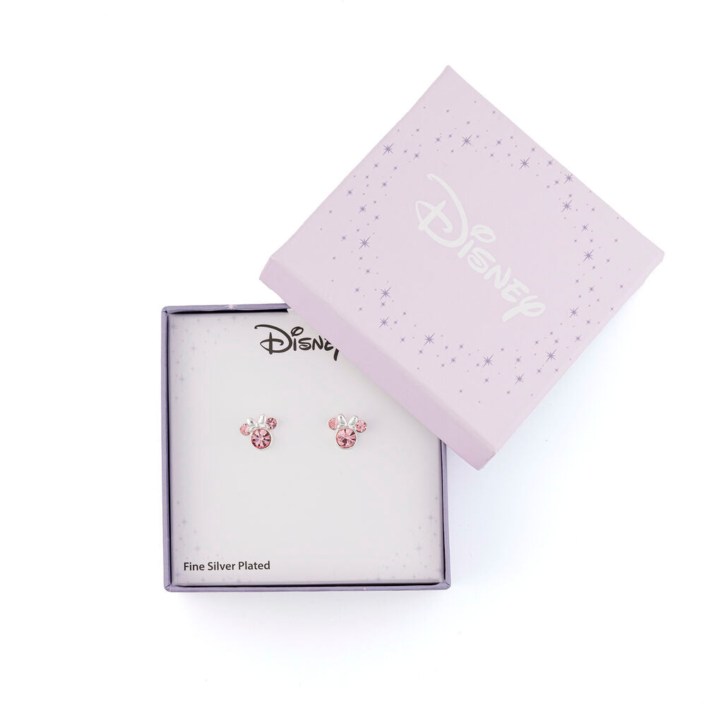 [Disney Minnie Mouse] Pendientes Plata Silueta Minnie