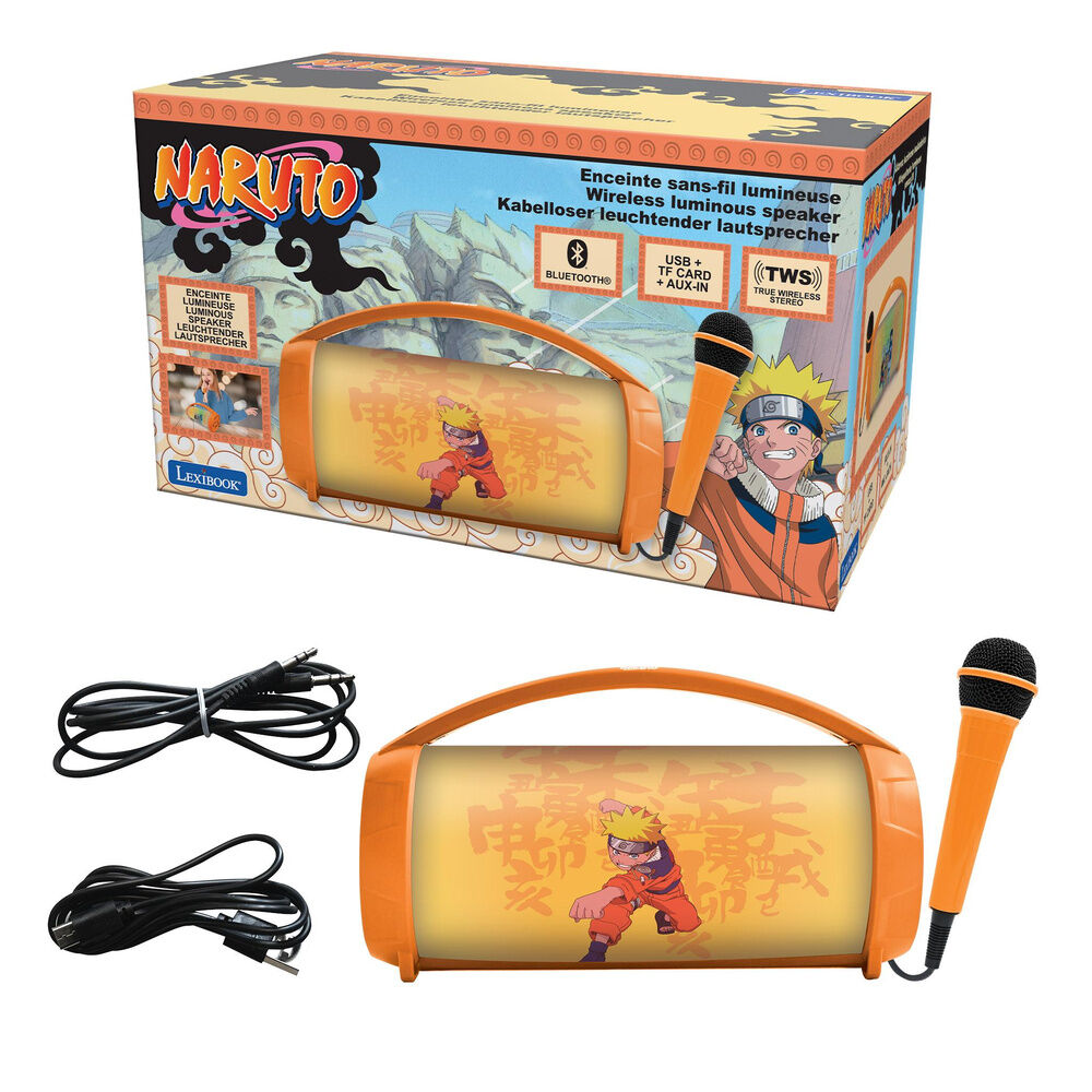Lexibook Altavoz Bluetooth Luminoso + Microfono Naruto (imagen 3 de 7)
