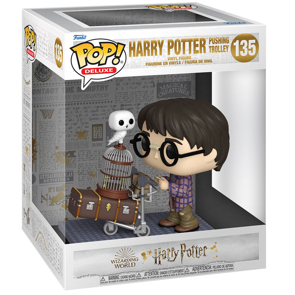 Funko Figura POP Harry Potter Anniversary Harry Pushing Trolley (imagen 3 de 4)
