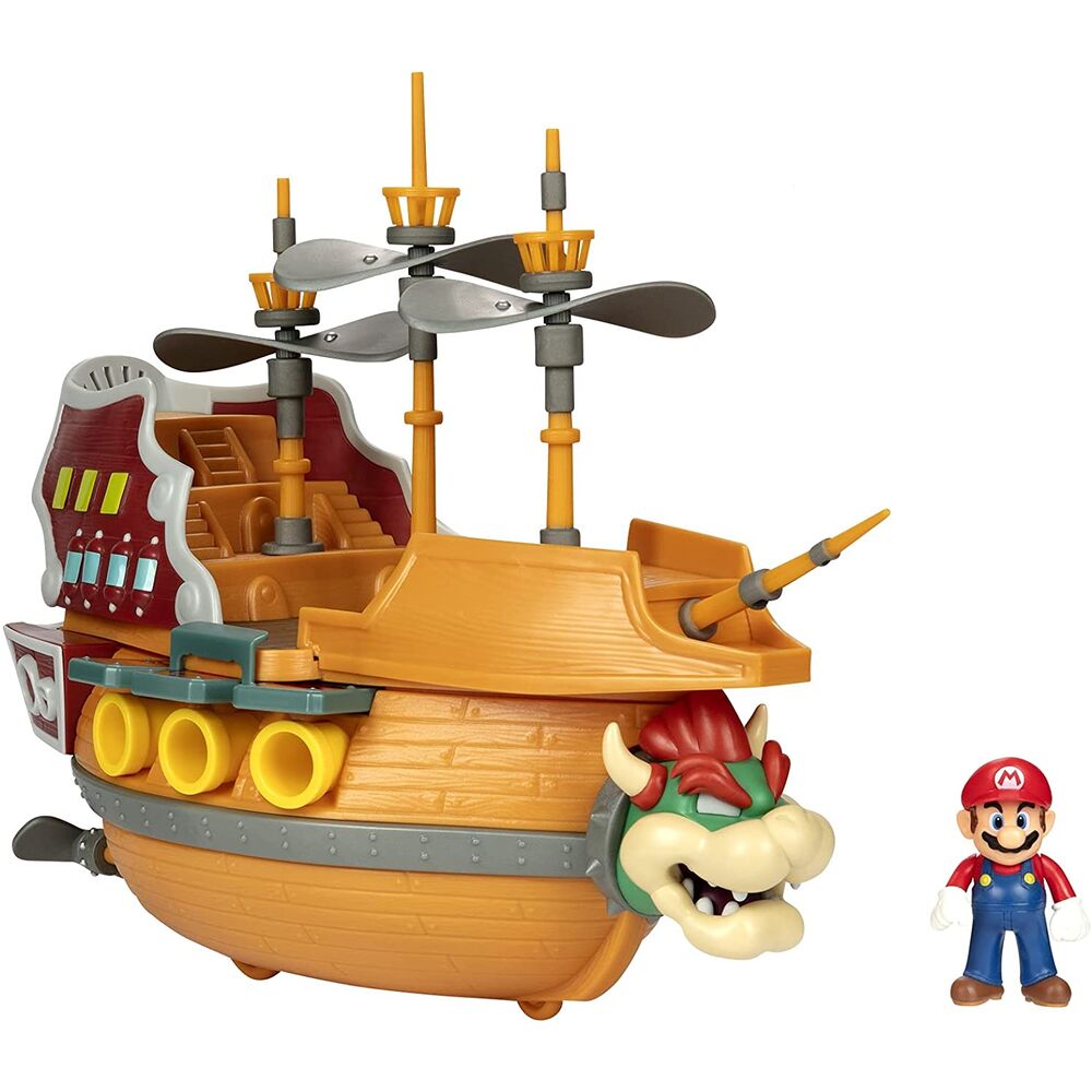 Jakks Pacific Playset Deluxe Aeronave Bowser Super Mario Nintendo (imagen 6 de 7)