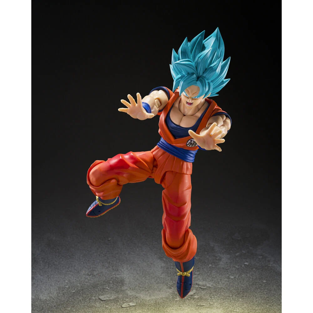 Tamashii Nations Figura S.H.Figuarts Super Saiyan God Super Saiyan Son Goku Blue Power Transcending Limits (imagen 6 de 8)