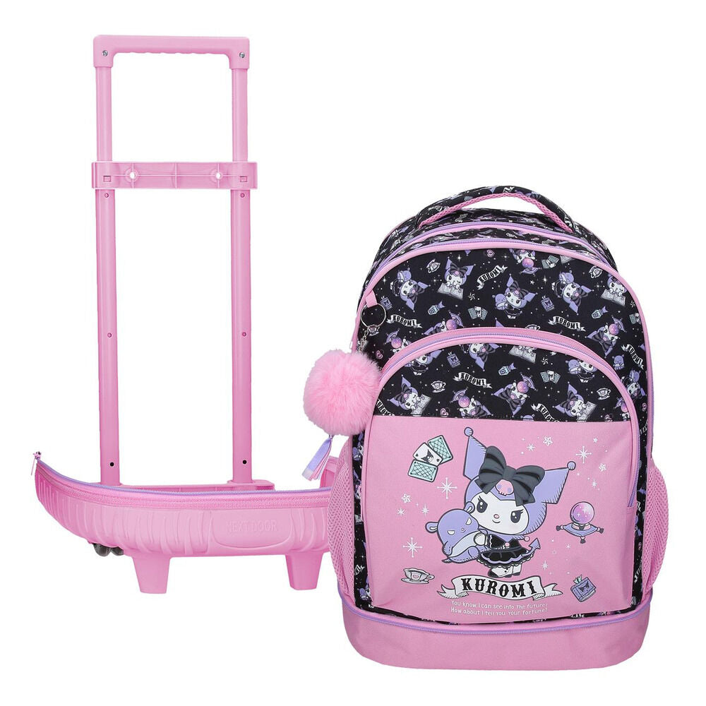 Joumma Bags Trolley compact Telling Kuromi Hello Kitty extraible 43cm (imagen 3 de 5)