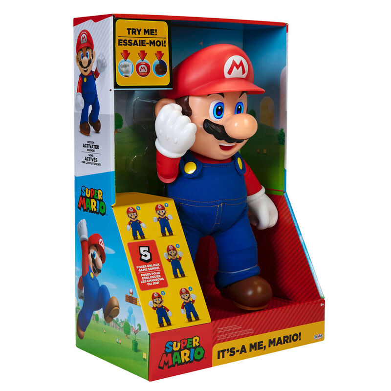 Jakks Pacific Figura interactiva ingles Its A Me Mario Super Mario Nintendo 36cm (imagen 2 de 6)