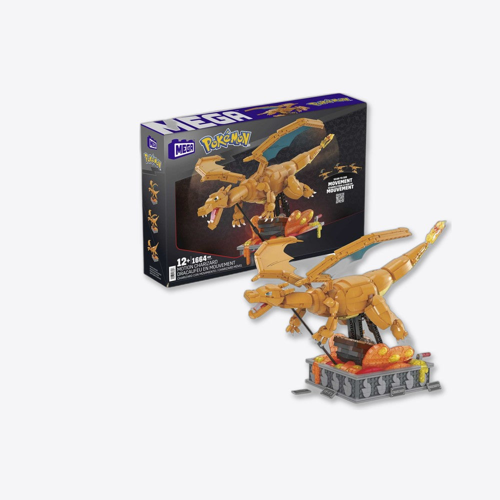 Desconocido Figura mattel mega construx motion pokemon motion charizard 1664 pcs (imagen 4 de 6)