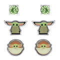 [Star Wars Mandalorian] Set 3 Pares Pendientes Grogu Baby Yoda