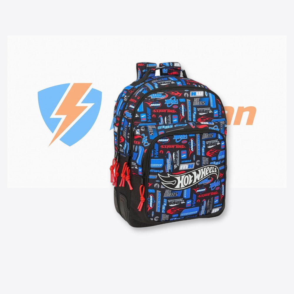Safta Mochila Hot Wheels 42cm adaptable (imagen 6 de 6)