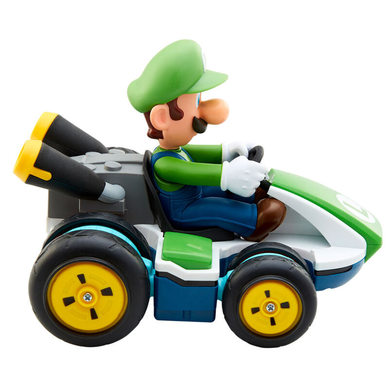 Jakks Pacific Coche Mini RC Racer Luigi Mario Kart Nintendo radio control (imagen 5 de 7)