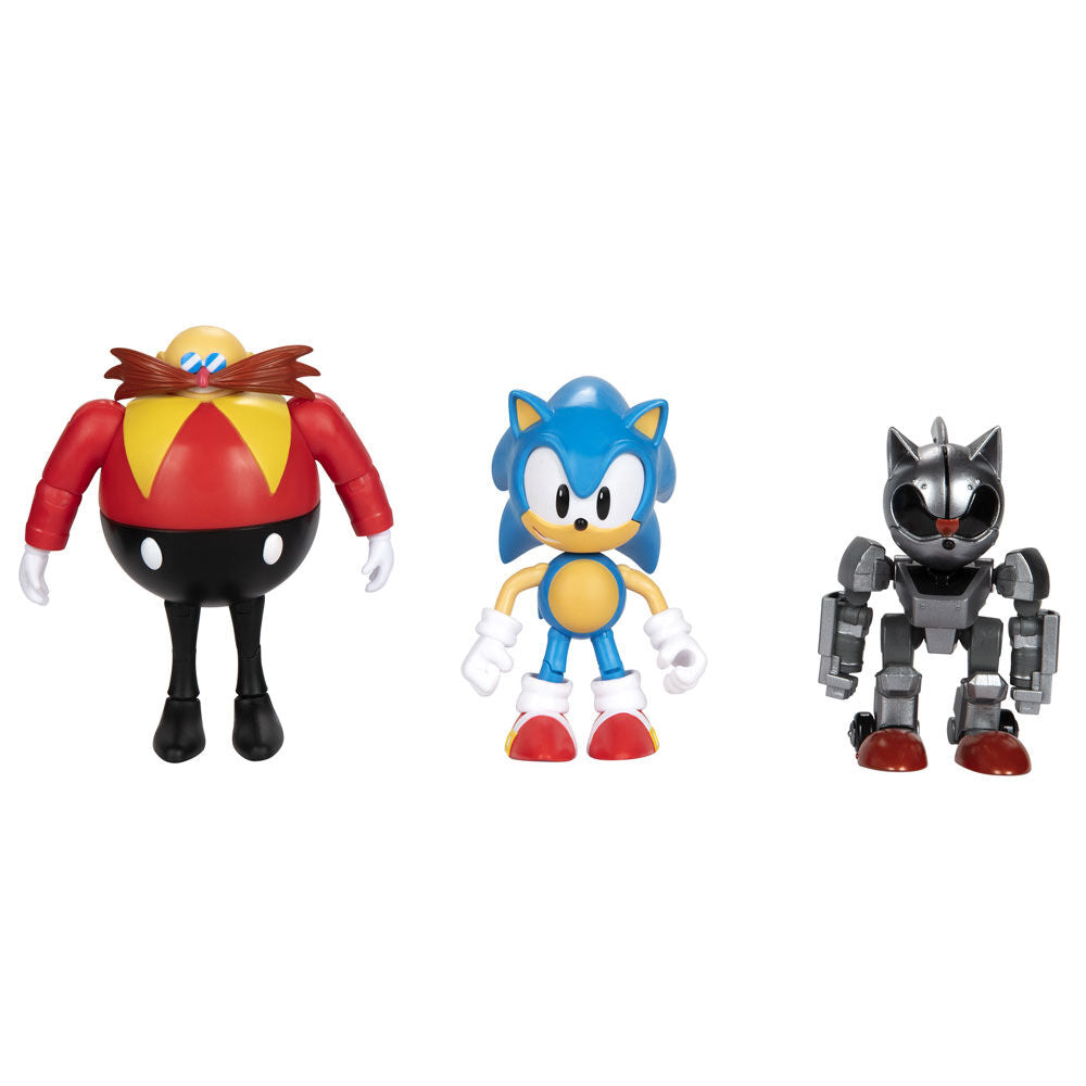 Sonic the Hedgehog - Blister 3 Figuras 30th Anniversary | Jakks Pacific