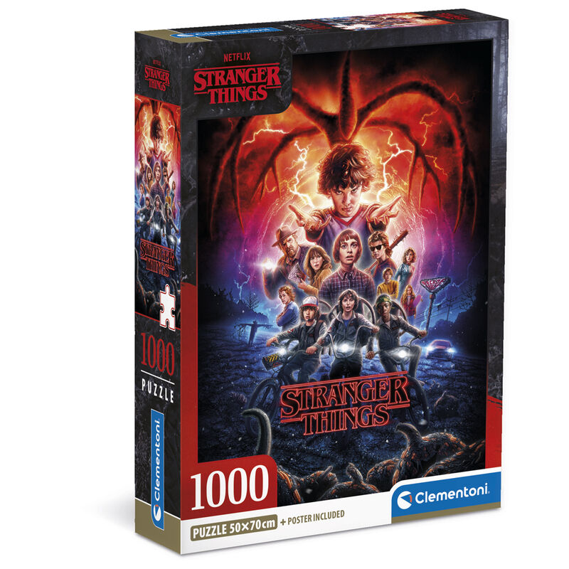 Stranger Things Puzzle Hawkins Upside Down 1000 Piezas